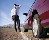 flat tyre